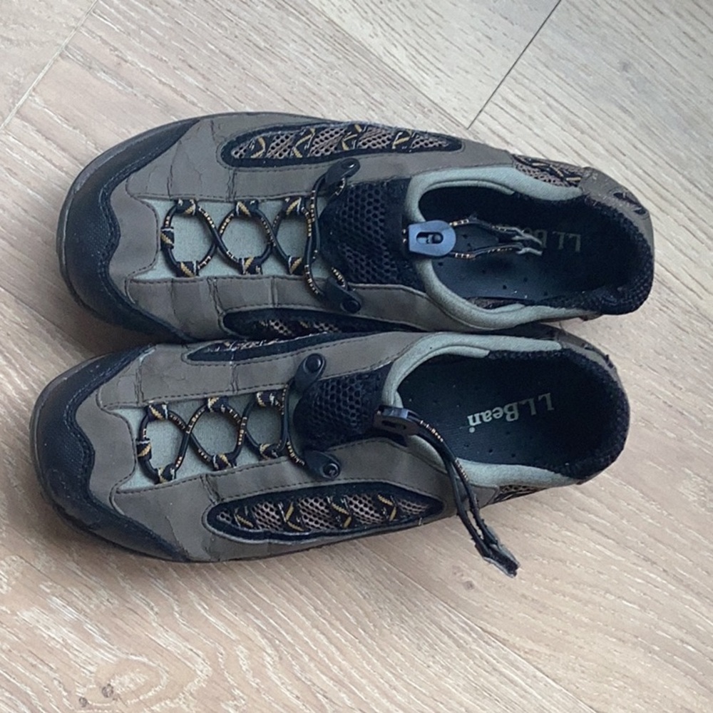 LL Bean kids rugged water shoes.
